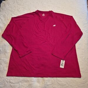 New Balance men's red size 3XL red long sleeve shirt, NWT
